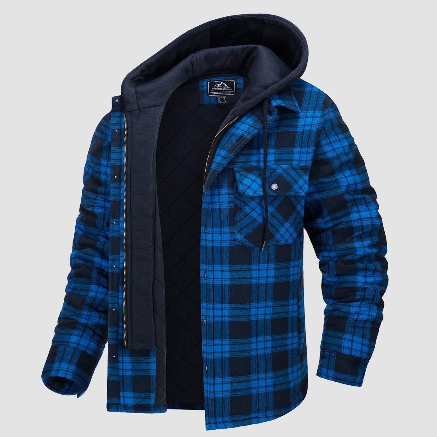 Harry Jacket | Flanelle avec Capuche Amovible