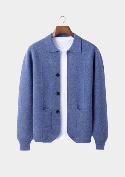 Surchemise boutonnée en mérinos Pemberton