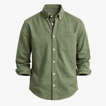 Chemise en lin Kensington à poche poitrine