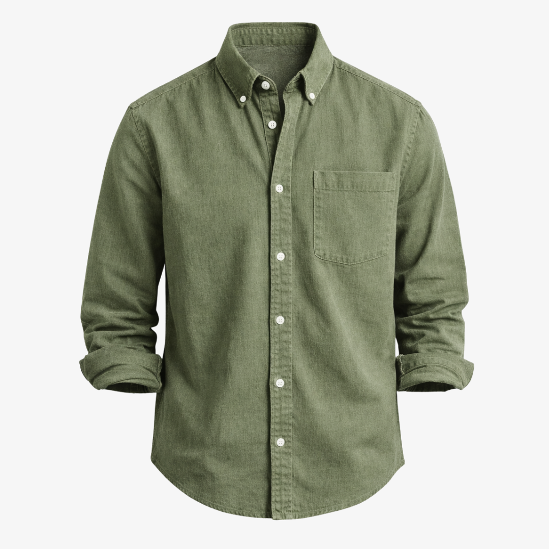 Chemise en lin Kensington à poche poitrine