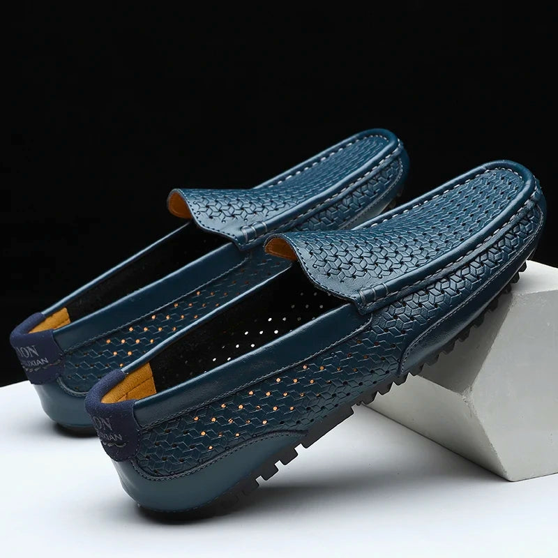 Mocassins Hutton en cuir véritable
