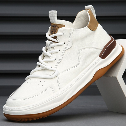 ALBERTI LEATHER TRAINERS