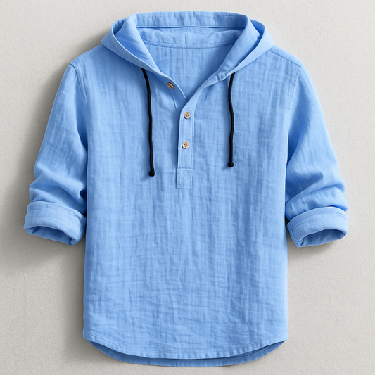 Chemise à capuche en lin Rex