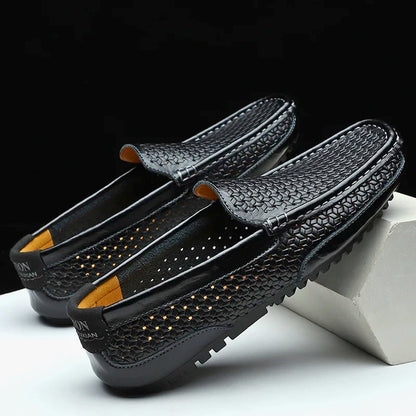 Mocassins Hutton en cuir véritable