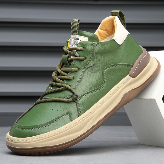 BASKETS EN CUIR ALBERTI