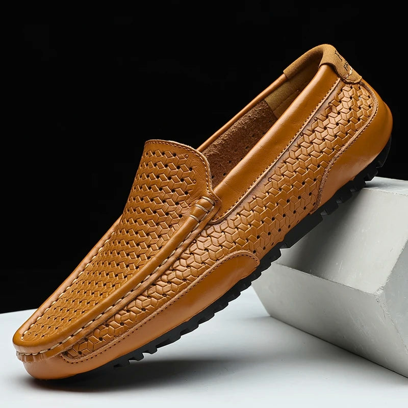 Mocassins Hutton en cuir véritable