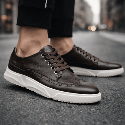 Hutton Heritage Leather Trainers