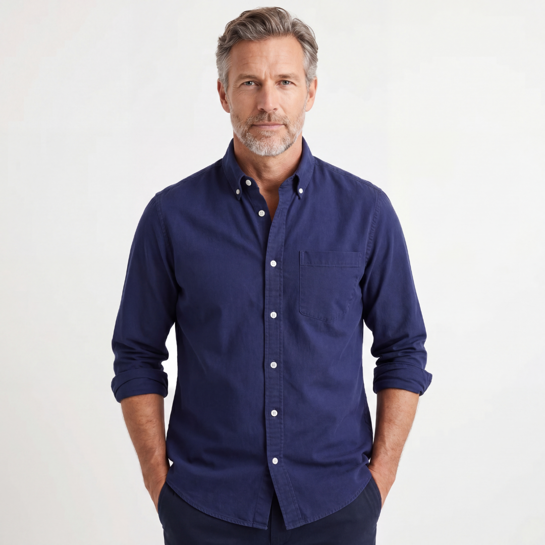 Chemise en lin Kensington à poche poitrine