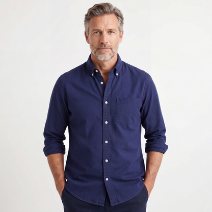 Chemise en lin Kensington à poche poitrine