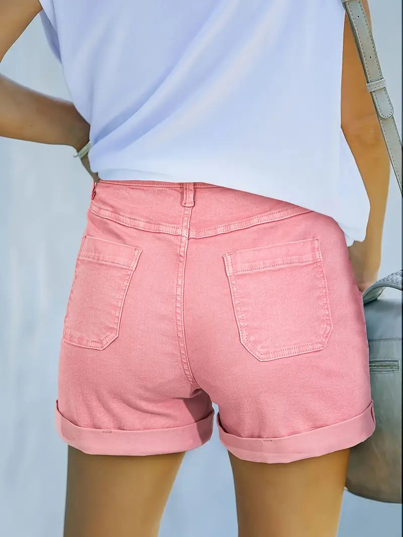Short en jean extensible Lila Vintage