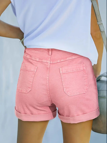 Short en jean extensible Lila Vintage