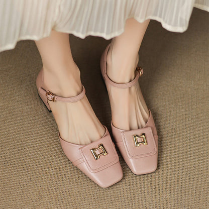 Hartley Mary Janes en cuir à boucle