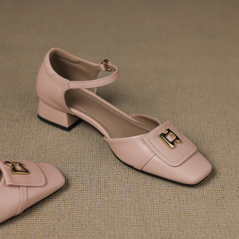 Hartley Mary Janes en cuir à boucle