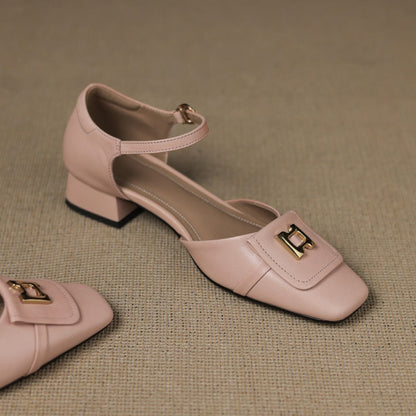 Hartley Mary Janes en cuir à boucle