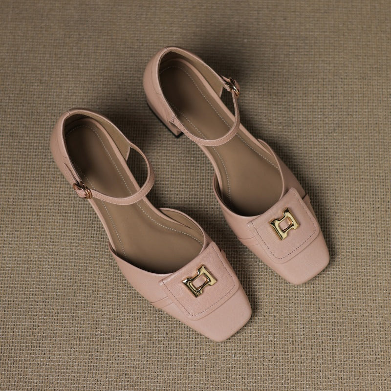 Hartley Mary Janes en cuir à boucle