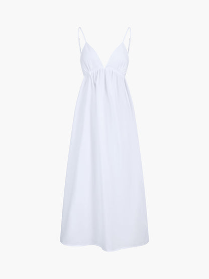 Robe longue dos nu « Cow-girl côtière »