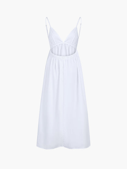 Robe longue dos nu « Cow-girl côtière »