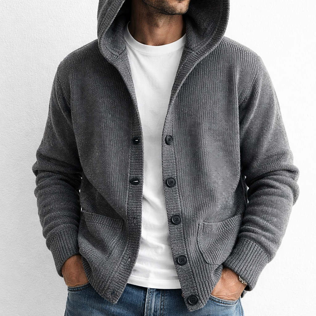 GILET EN MAILLE À CAPUCHE STIRLING