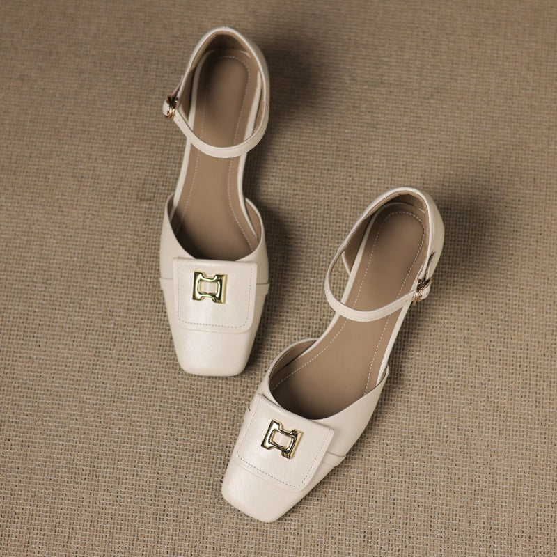 Hartley Mary Janes en cuir à boucle