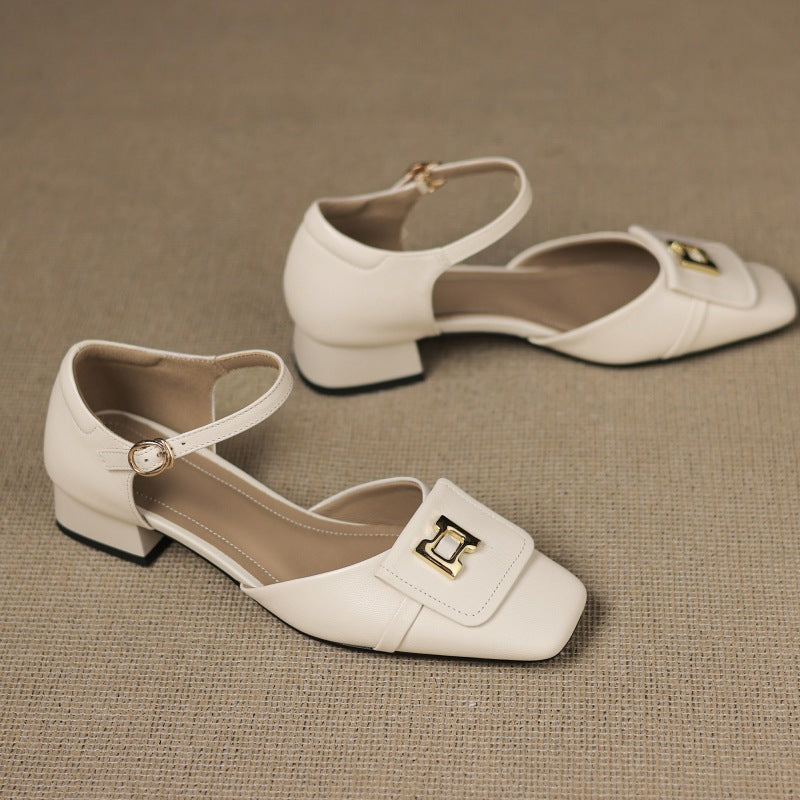 Hartley Mary Janes en cuir à boucle