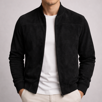 Veste Lawson en daim zippée