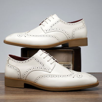 Stirling Leather Brogue Dress Shoes