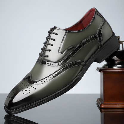 Stirling Leather Brogue Dress Shoes