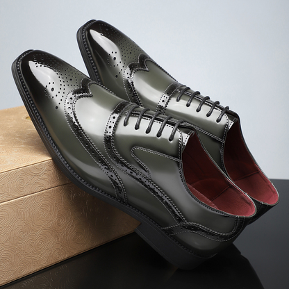 Stirling Leather Brogue Dress Shoes