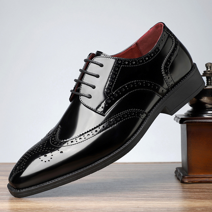 Stirling Leather Brogue Dress Shoes