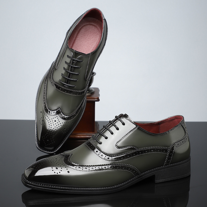 Stirling Leather Brogue Dress Shoes