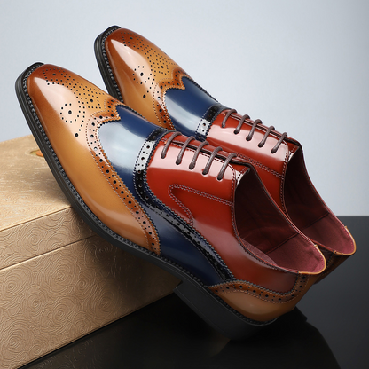Stirling Leather Brogue Dress Shoes