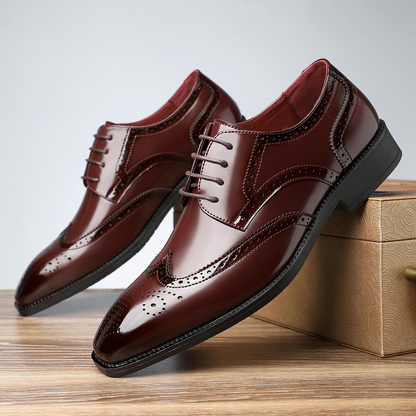 Stirling Leather Brogue Dress Shoes