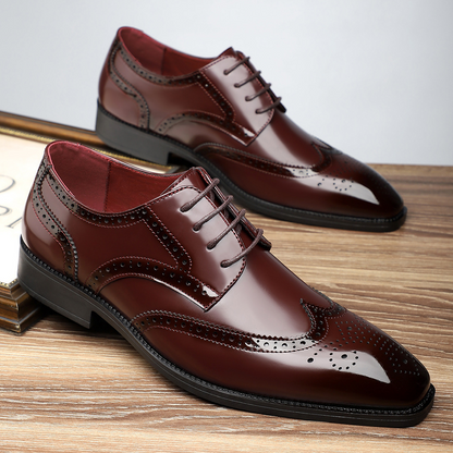 Stirling Leather Brogue Dress Shoes