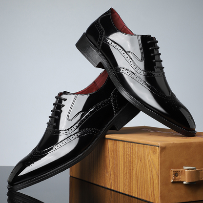 Stirling Leather Brogue Dress Shoes