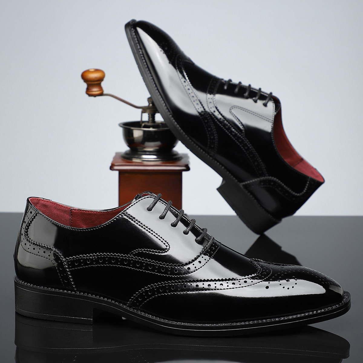 Stirling Leather Brogue Dress Shoes