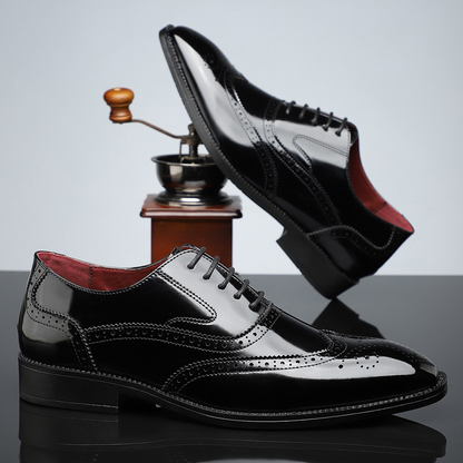 Stirling Leather Brogue Dress Shoes