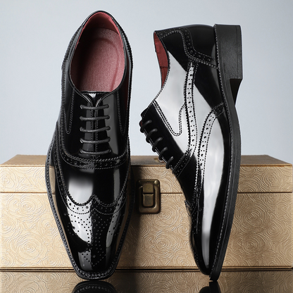 Stirling Leather Brogue Dress Shoes