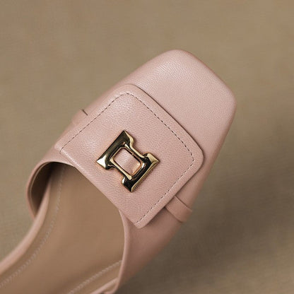 Hartley Mary Janes en cuir à boucle