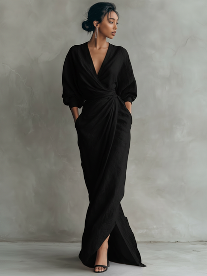 Robe longue en lin Hugo