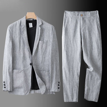 Ensemble costume de lin Davenport