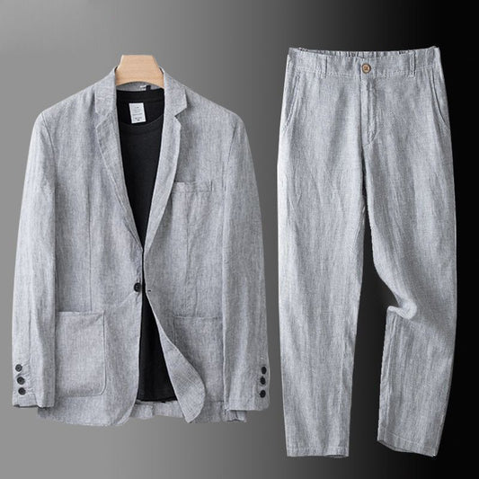 Ensemble costume de lin Davenport