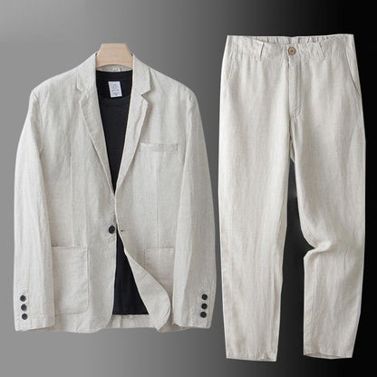 Ensemble costume de lin Davenport