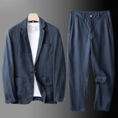 Ensemble costume de lin Davenport