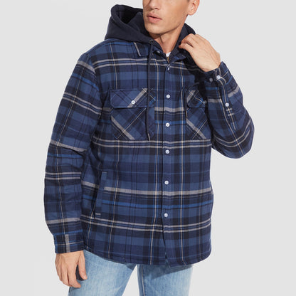 Harry Jacket | Flanelle avec Capuche Amovible