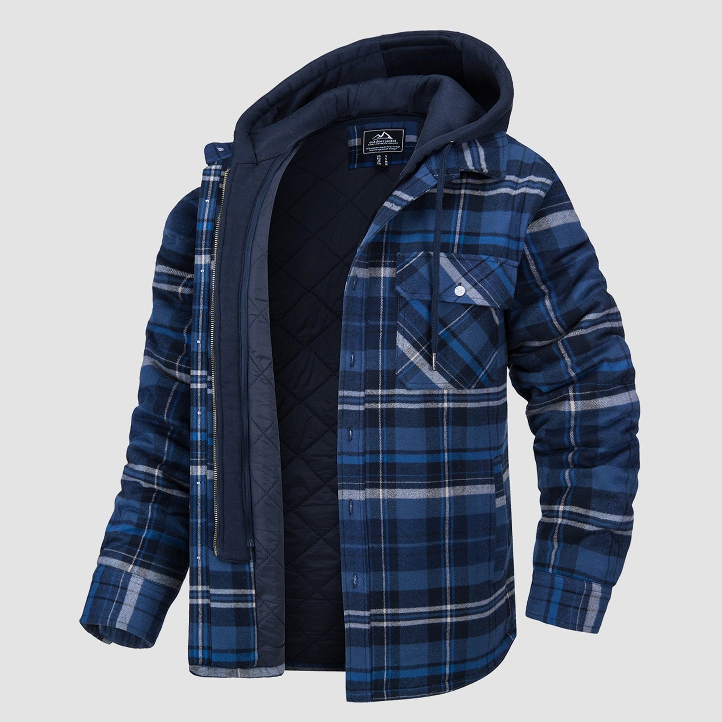 Harry Jacket | Flanelle avec Capuche Amovible