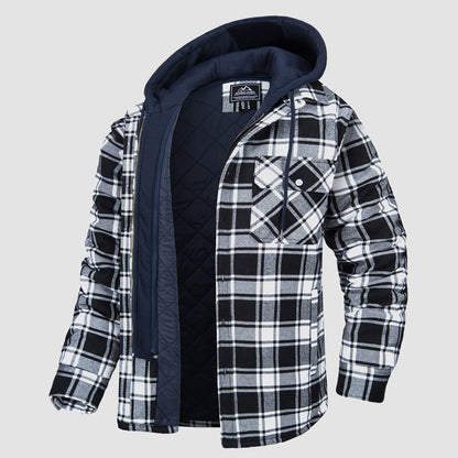Harry Jacket | Flanelle avec Capuche Amovible
