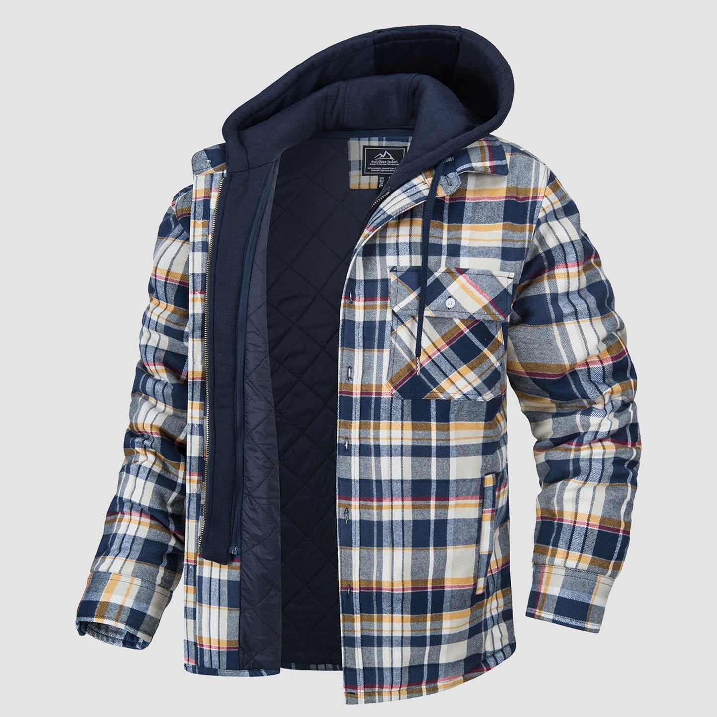 Harry Jacket | Flanelle avec Capuche Amovible