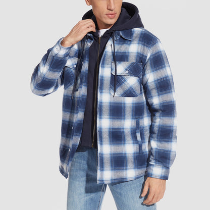 Harry Jacket | Flanelle avec Capuche Amovible
