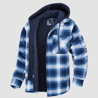Harry Jacket | Flanelle avec Capuche Amovible