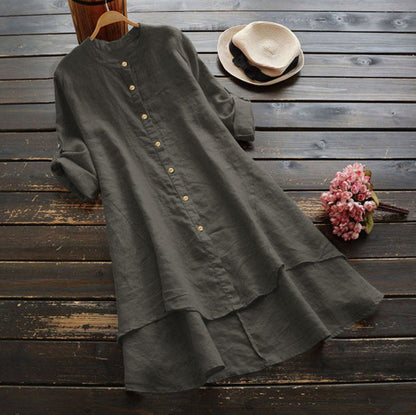 Della Linen Button Shirt